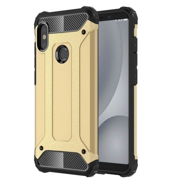Funda Xiaomi Redmi Note 5 Pro Shock Resistante Dorada