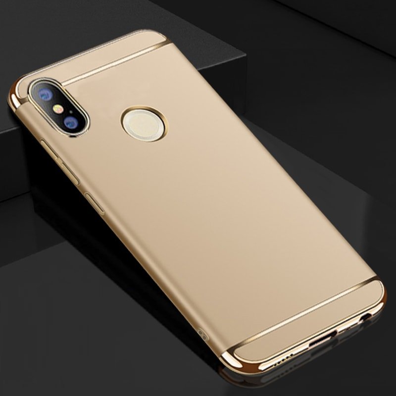 Funda Xiaomi Redmi Note 5 Pro Cromadas Dorada.