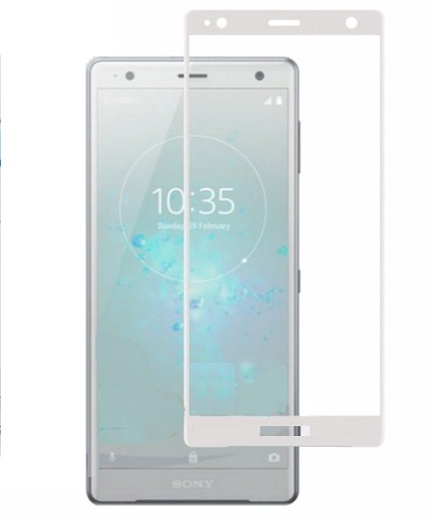 Protector Pantalla Cristal Templado Premium Sony Xperia XZ2 Blanco Mas duro del Mundo (G Glass).