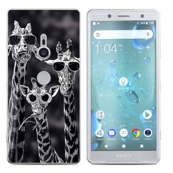 Funda Sony Xperia XZ2 Gel Dibujo jirafa Indestructible de alta calidad.