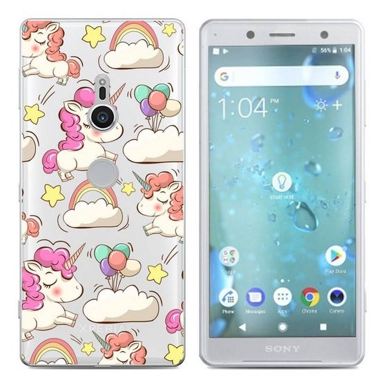 Funda Sony Xperia XZ2 Gel Dibujo Unicornio Indestructible de alta calidad.