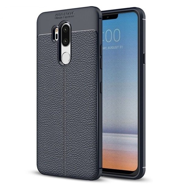 Funda LG G7 Tpu Cuero 3D Azul
