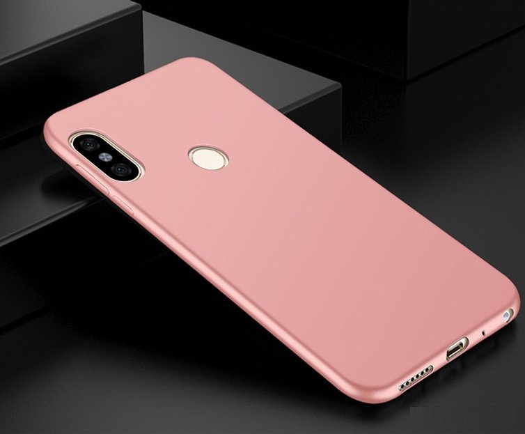Funda Gel Xiaomi Mi A2 Flexible y lavable Mate Rosa