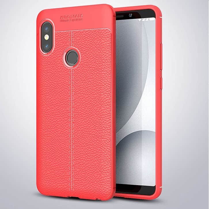 Funda Xiaomi Mi 6X Tpu Cuero 3D Roja