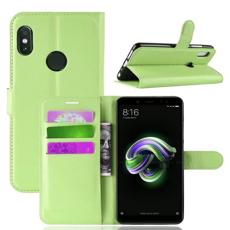 Funda Libro Xiaomi Mi A2 Soporte Verde.