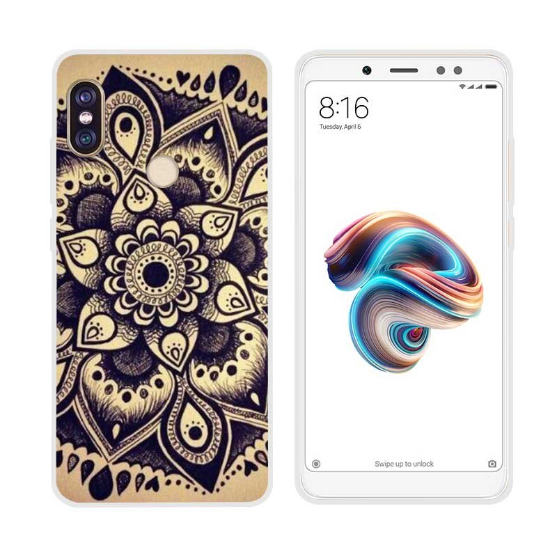 Funda Xiaomi Mi A2 Gel Dibujo Flor