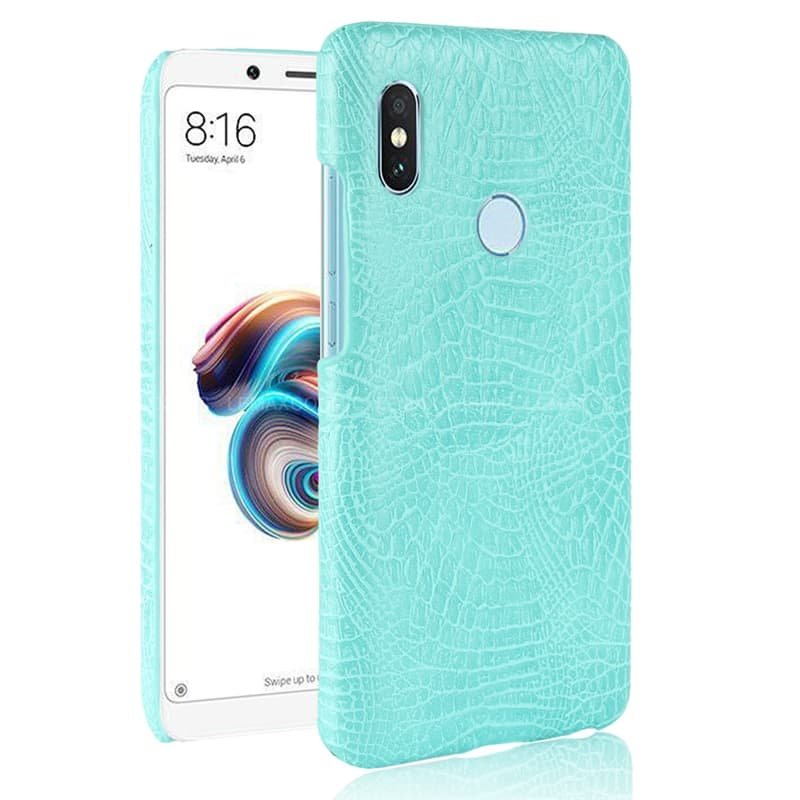 Funda carcasa cuero cocrodilo turquesa Xiaomi Note 5