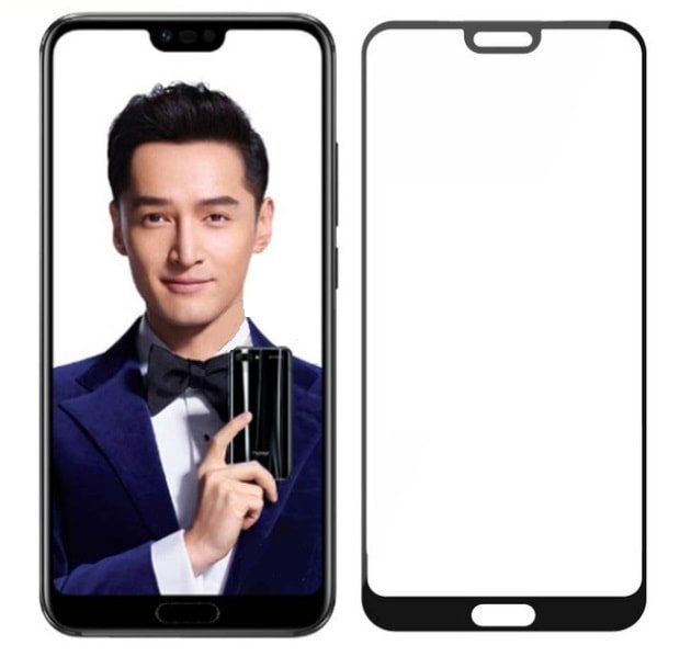 Protector Pantalla Cristal Templado Premium Honor 10 Negro Mas duro del Mundo (G Glass).