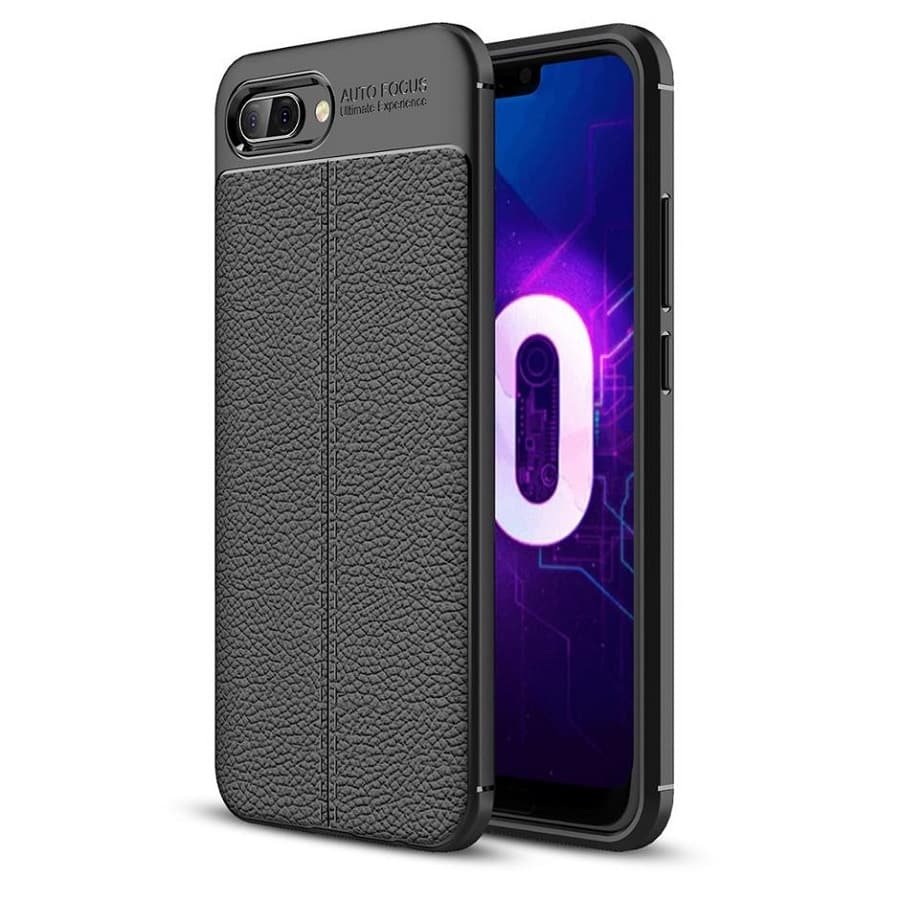 Funda Honor 10 Tpu Cuero 3D Negro
