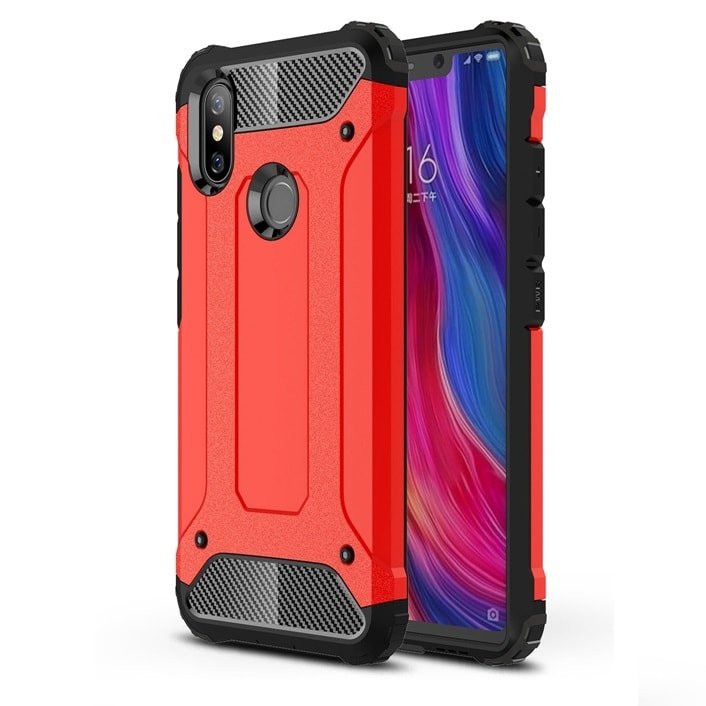 Funda Xiaomi MI 8 Shock Resistante Roja