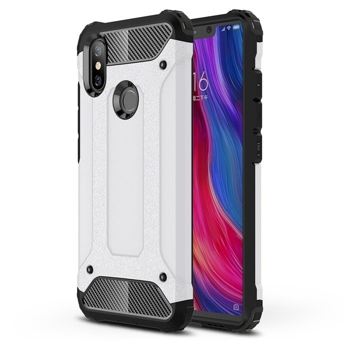 Funda Xiaomi MI 8 Shock Resistante Blanca