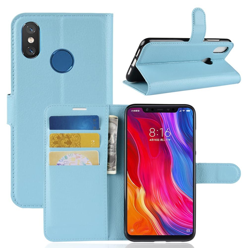 Funda Libro Xiaomi Mi 8 Soporte Azul