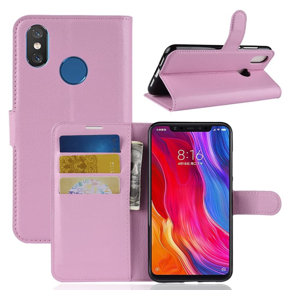 Funda Libro Xiaomi Mi 8 Soporte rosa