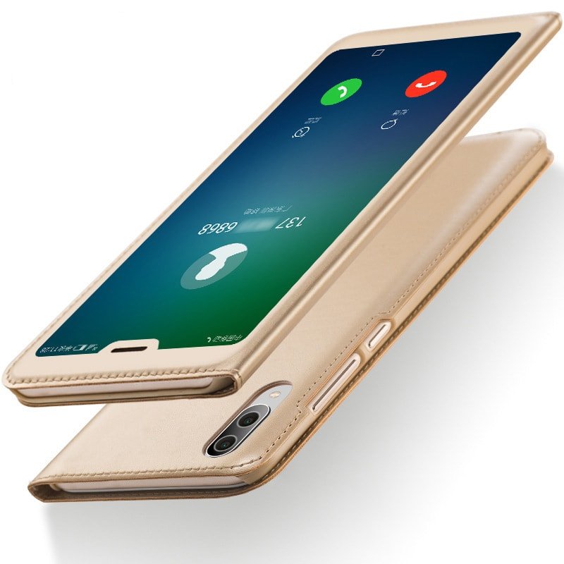 Funda Libro Xiaomi MI 8 con Tapa y Soporte Completa oro