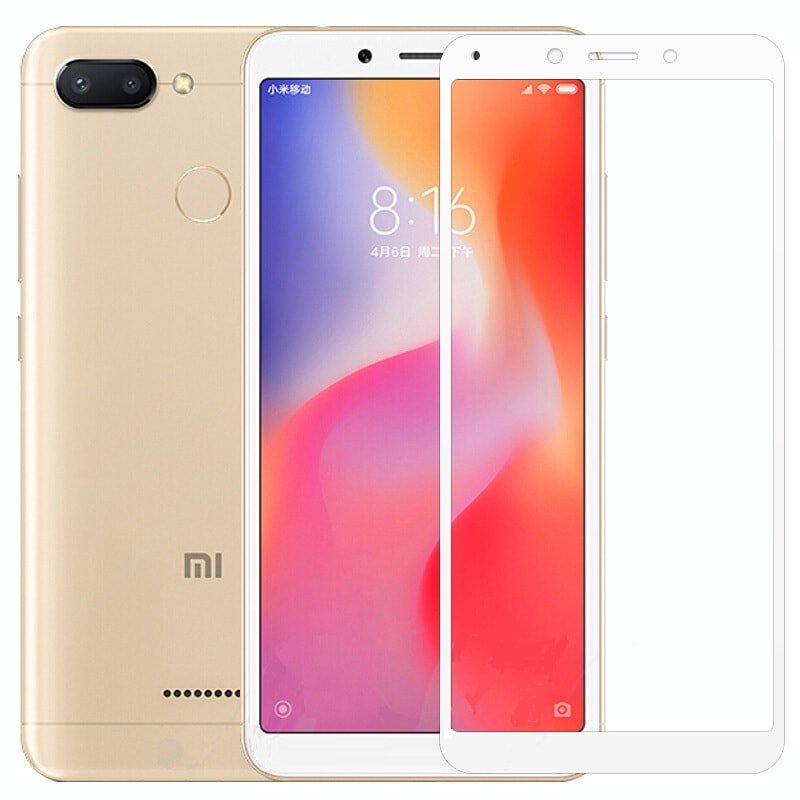 Protector Pantalla Cristal Blanco Templado Xiaomi Redmi 6