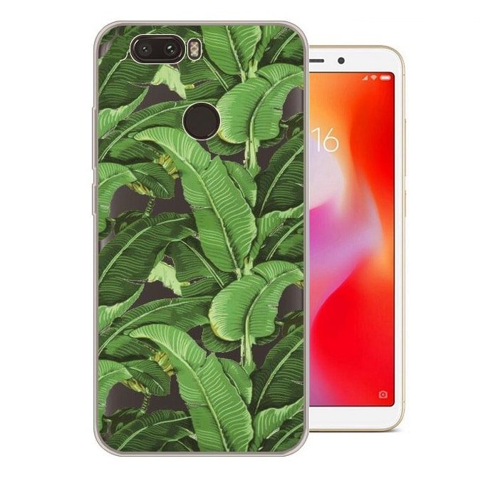 Funda Xiaomi Redmi 6 Gel Dibujo Hojas