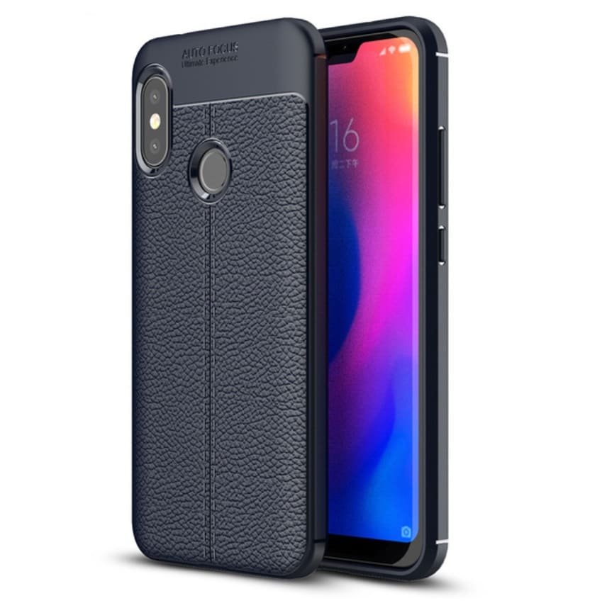 Funda Xiaomi Mi A2 Lite Tpu Cuero 3D Azul