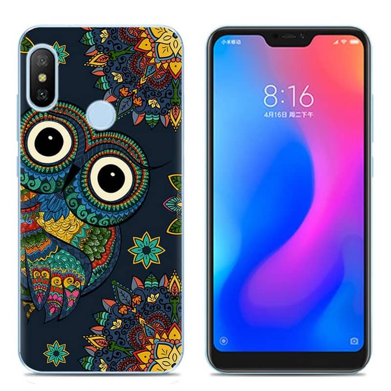 Funda Xiaomi Mi A2 Lite Gel Dibujo Buho