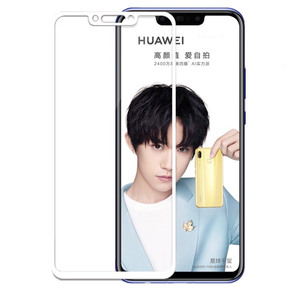 Protector Pantalla Cristal Templado Premium Huawei P Smart Plus Blanco