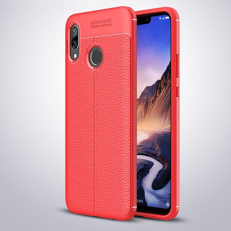 Funda Huawei P Smart Plus Tpu Cuero 3D Roja