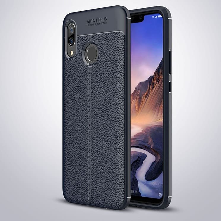 Funda Huawei P Smart Plus Tpu Cuero 3D Azul