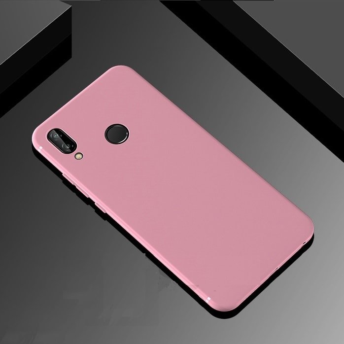 Funda Gel Huawei P Smart Plus Flexible y lavable Mate Rosa