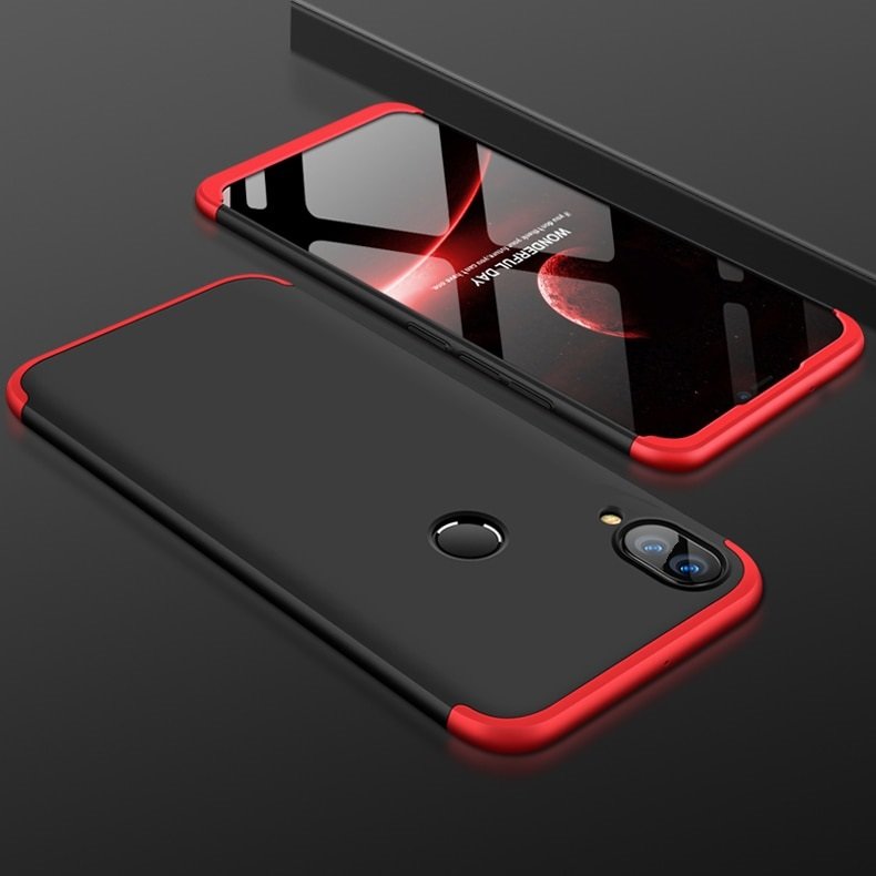 Funda 360 Huawei P Smart Plus Negra y Rojo