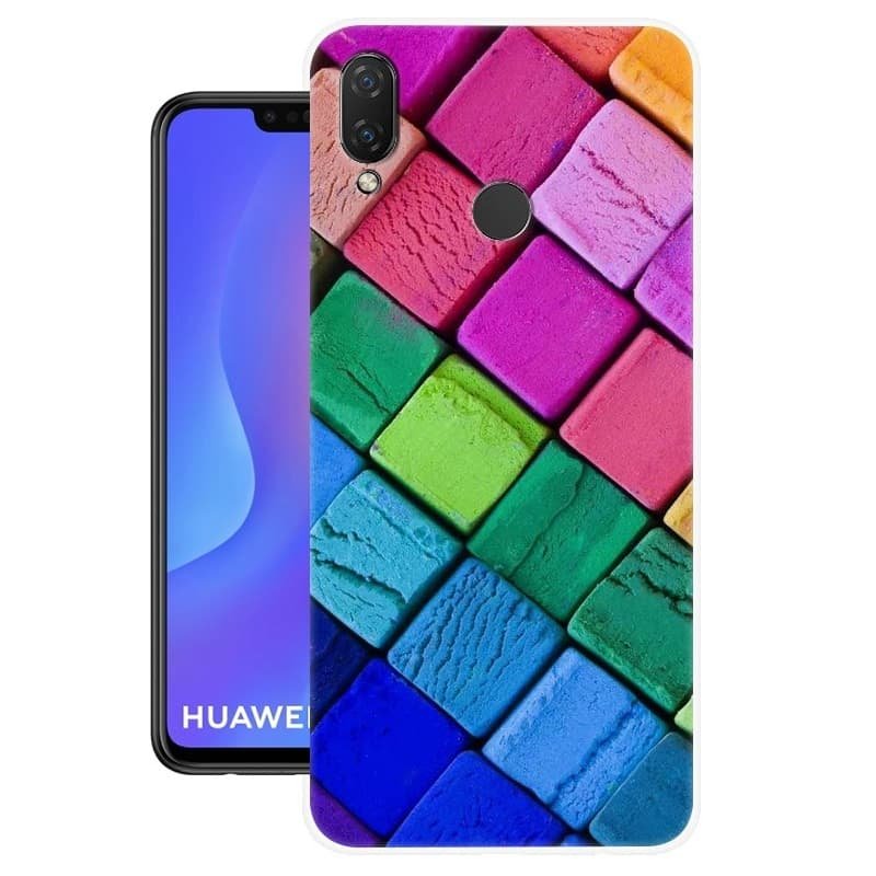 Funda Huawei P Smart Plus Gel Dibujo Cubos