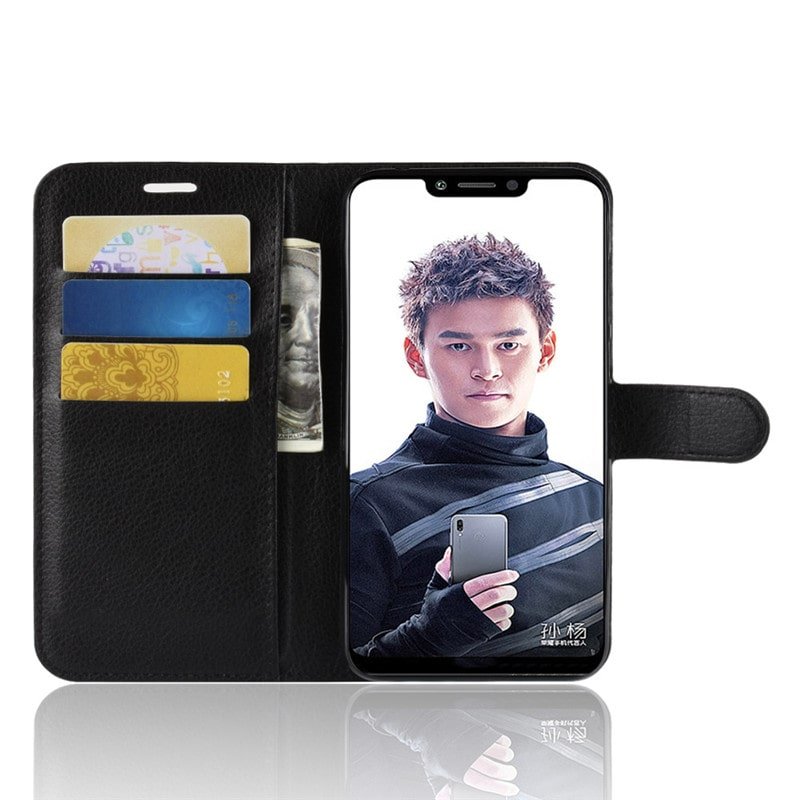 Funda Libro Honor Play Soporte Negra.