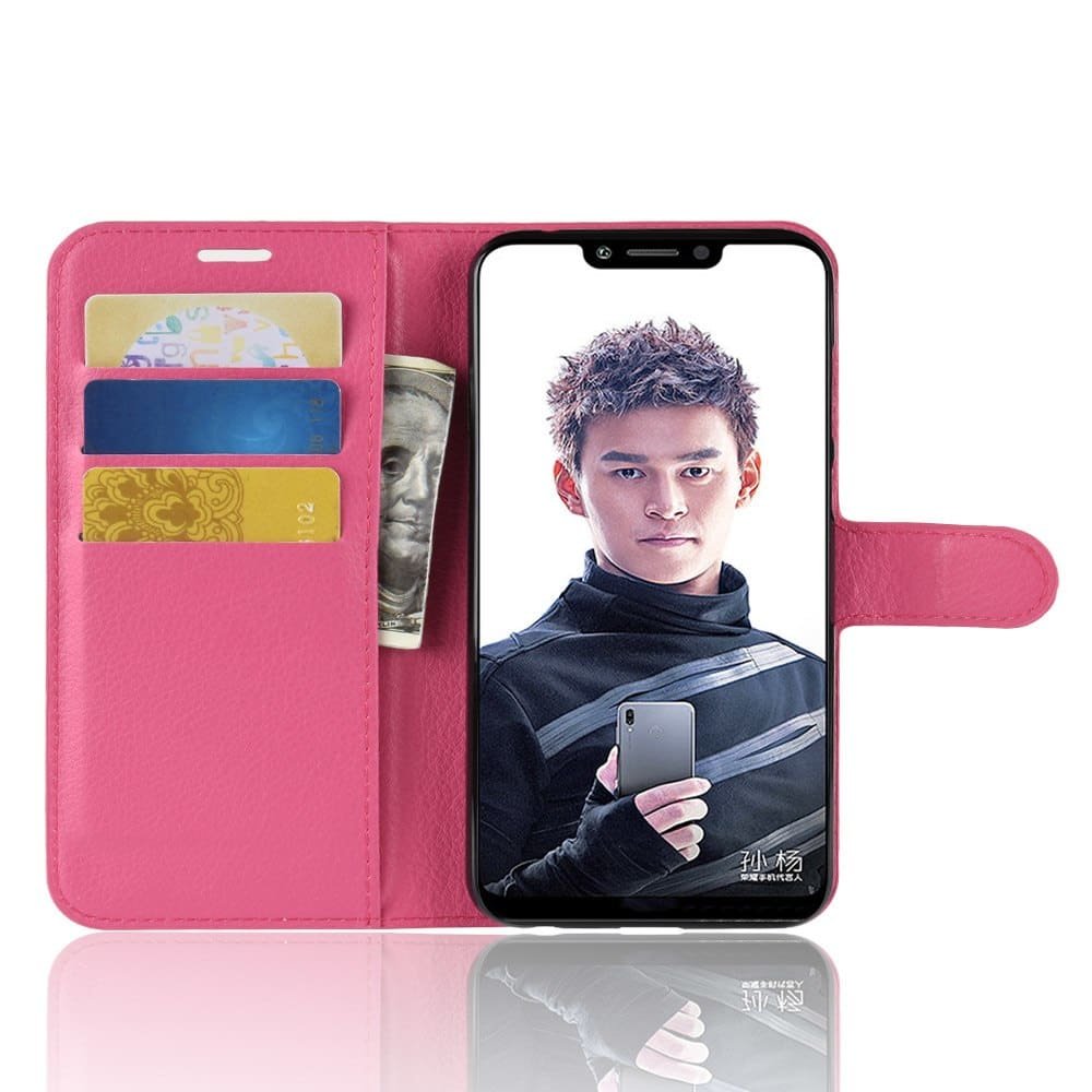 Funda Libro Honor Play Soporte Fucsia.
