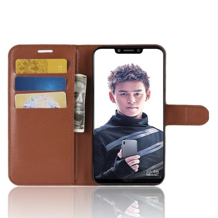 Funda Libro Honor Play Soporte Marron.