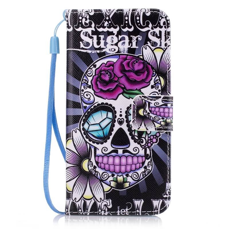 Funda Libro Xiaomi Mi A2 Soporte Calavera.