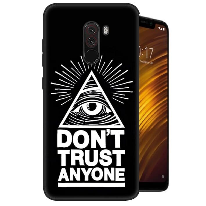 Funda Pocophone F1 Gel Dibujo Confianza Indestructible de alta calidad.