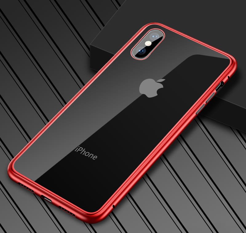 Funda 360 iPhone XS Magnetica roja