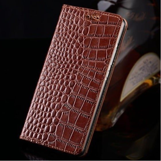 Funda Piel Autentica Huawei Mate 20 Lite Libro marron
