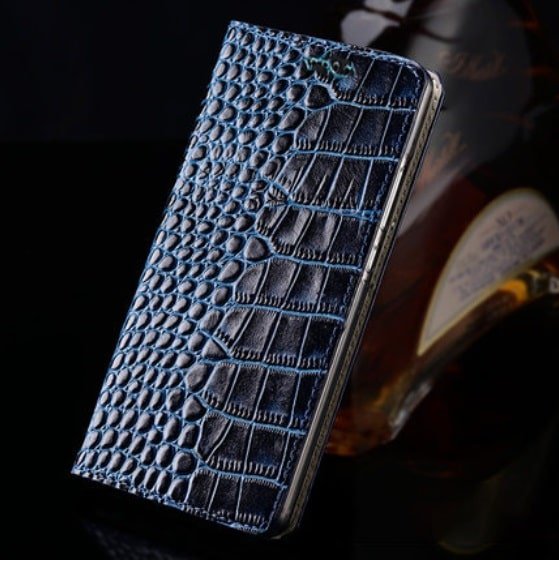 Funda Piel Autentica Huawei Mate 20 Lite Libro azul