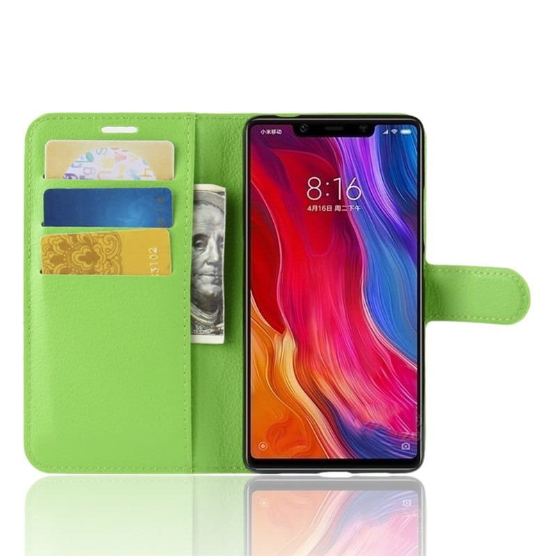 Funda Libro Xiaomi MI 8 SE Soporte Verde.